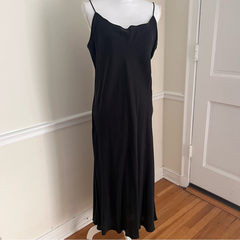 J. Crew Black Midi Dress